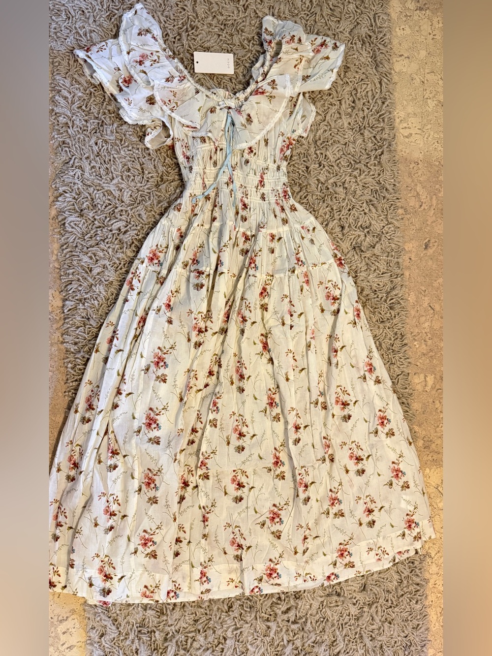 DOEN ILLIANA DRESS -- BLANC PRAIRIE ROSE - Picture 3 of 6